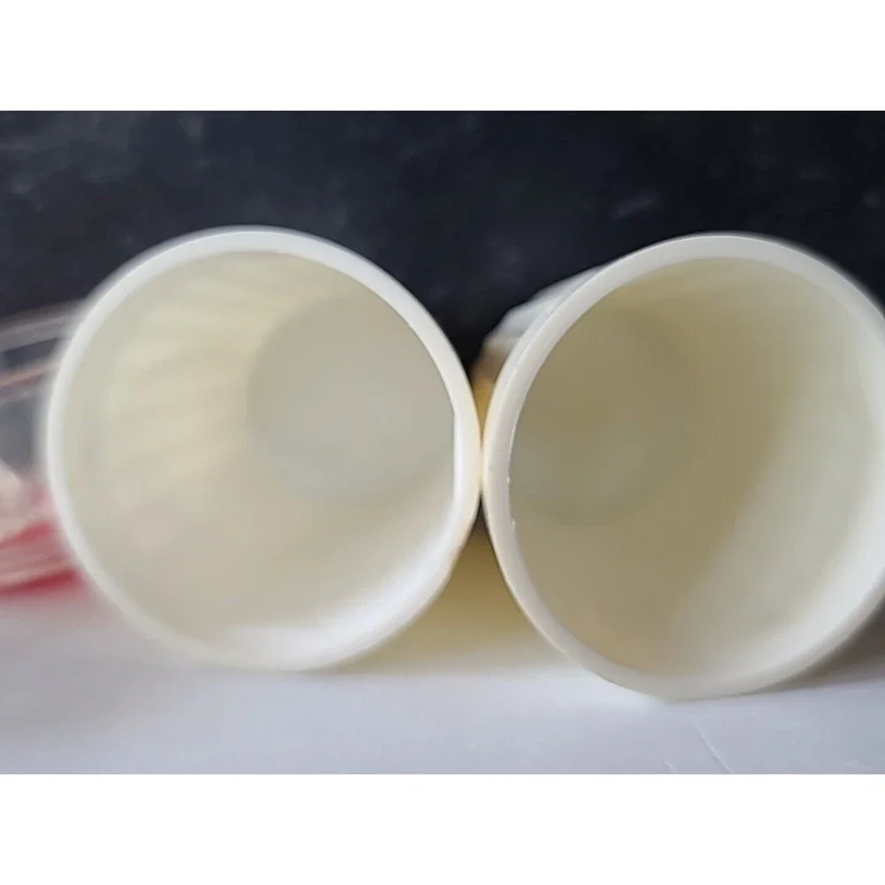Vintage Red And White Plastic Salt And Pepper Shakers, READ Fair
